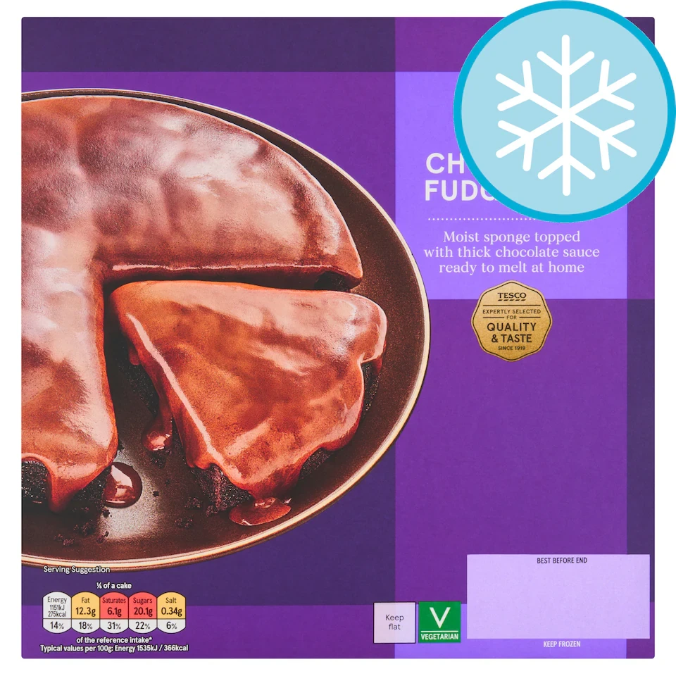 Tesco Hot Chocolate Fudge Cake 450G