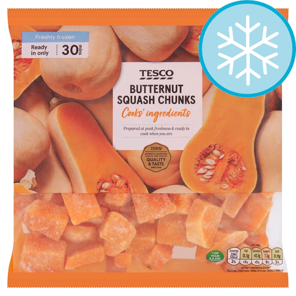 Tesco Butternut Squash Chunks 500G