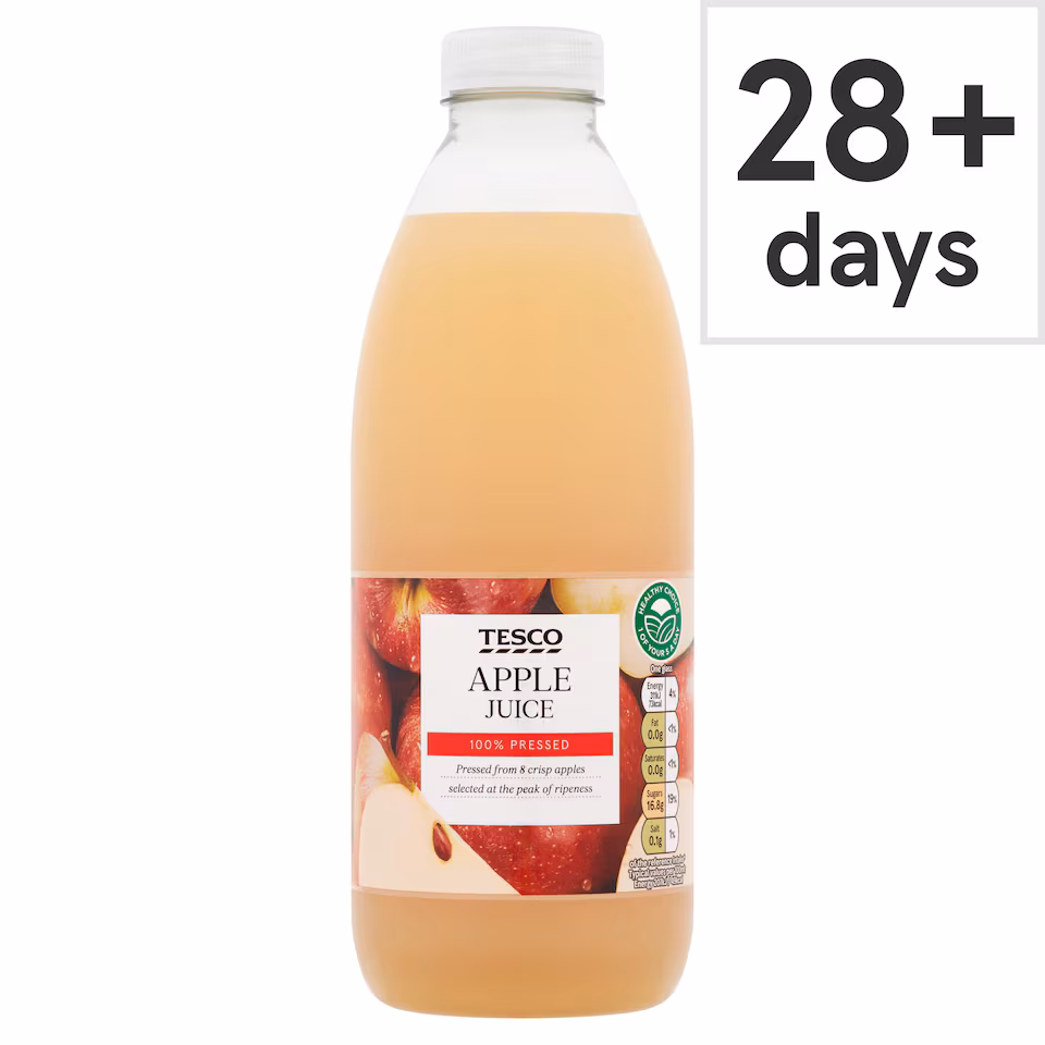 Tesco 100% Pressed Apple Juice 1 Litre