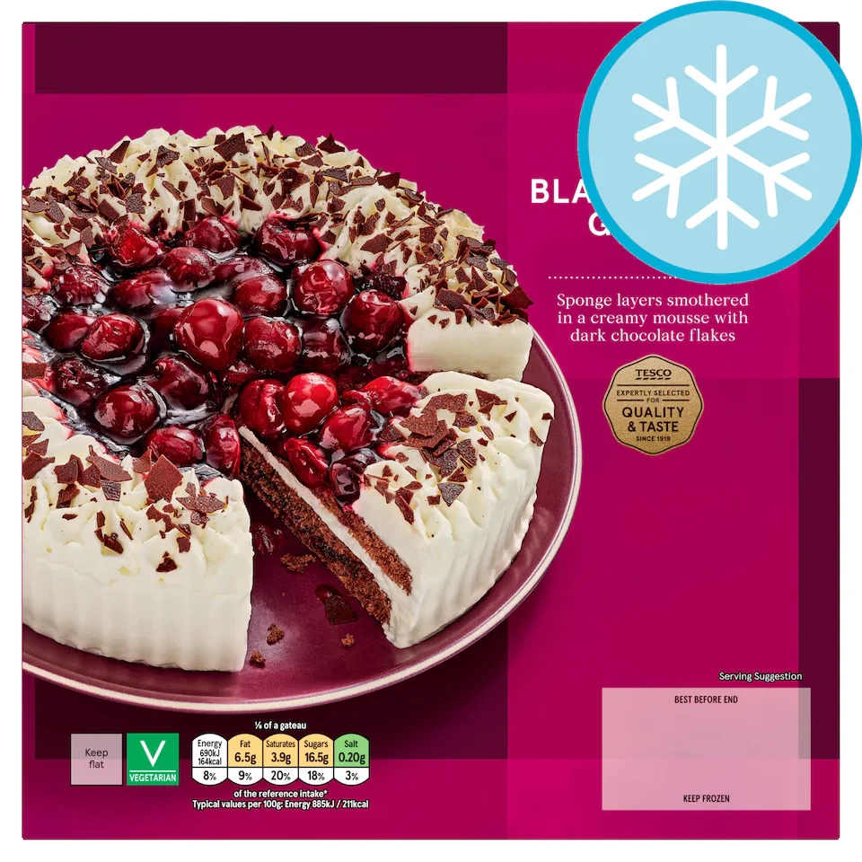 Tesco Black Forest Gateau 630G