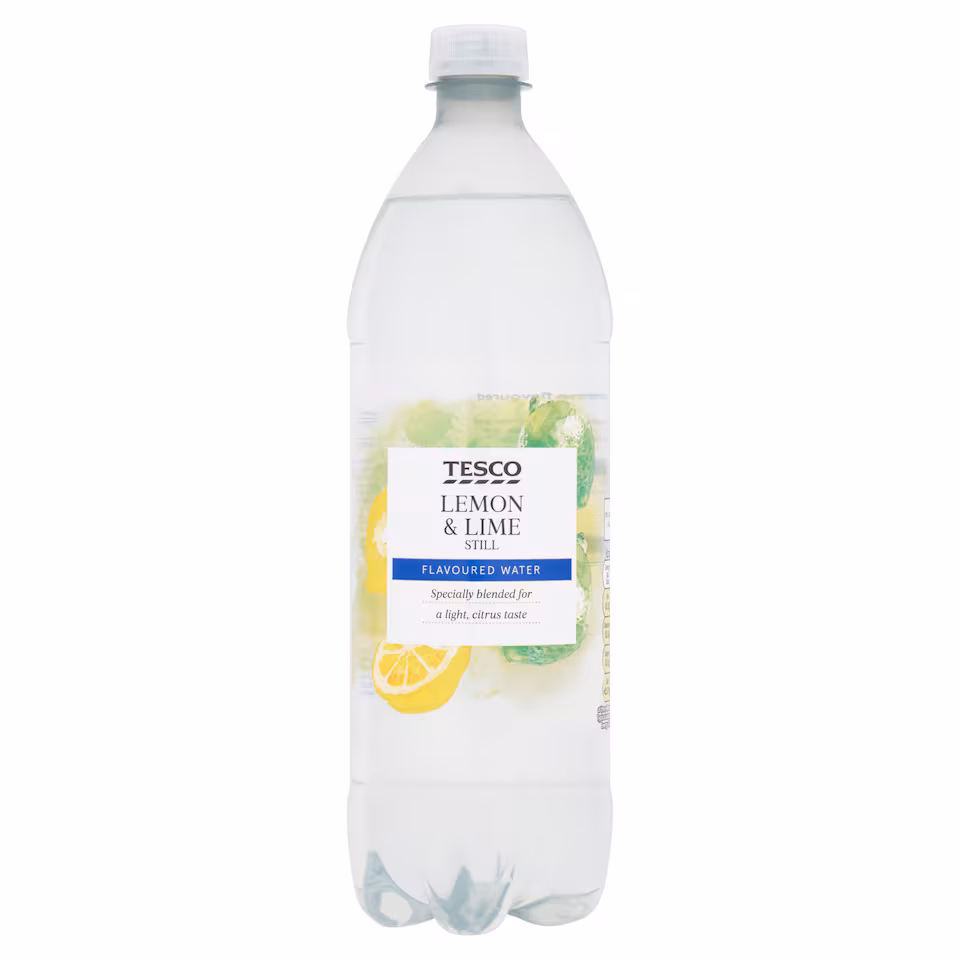 Tesco Lemon & Lime Still Flavoured Water 1Ltr