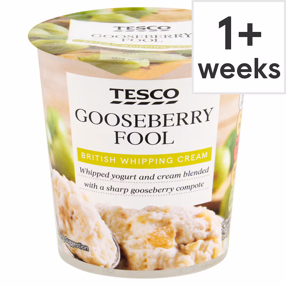 Tesco Gooseberry Fool 114g