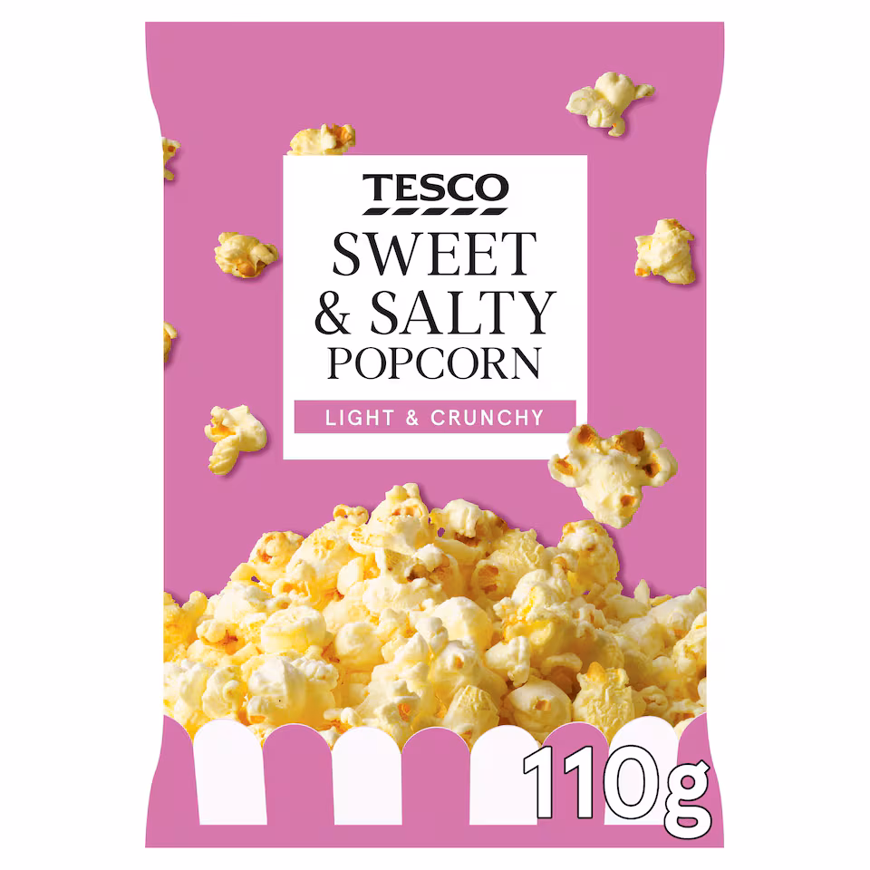 Tesco Sweet & Salted Popcorn 110G