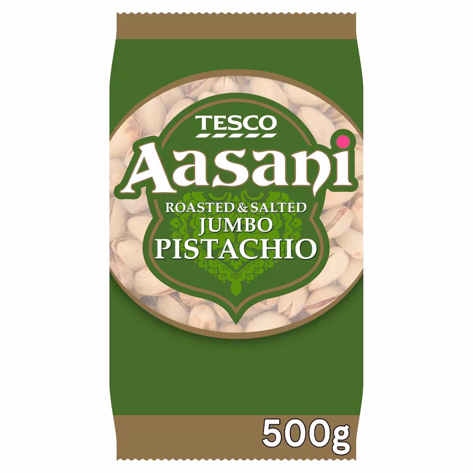 Aasani Roasted & Salted Jumbo Pistachios 500G