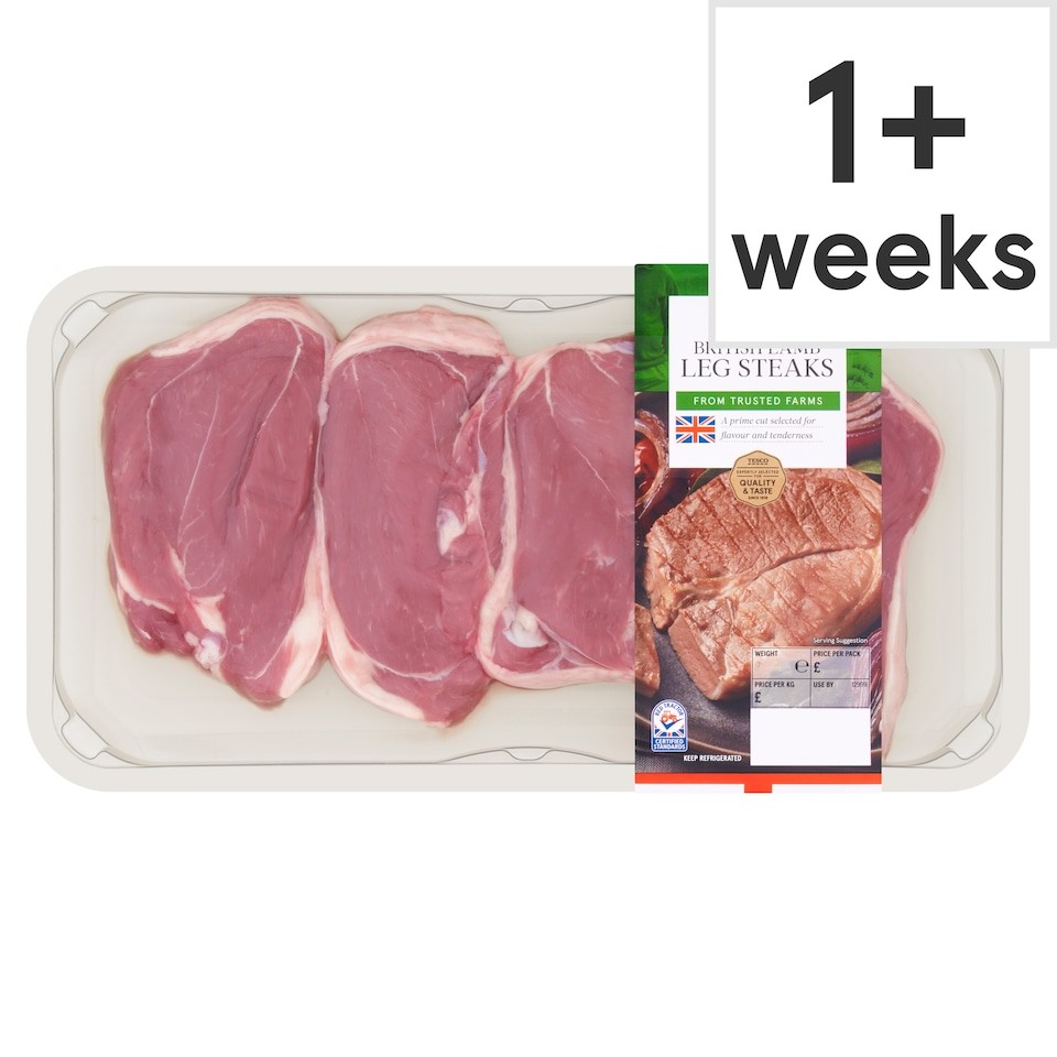 Tesco Lamb Leg Steaks 450G
