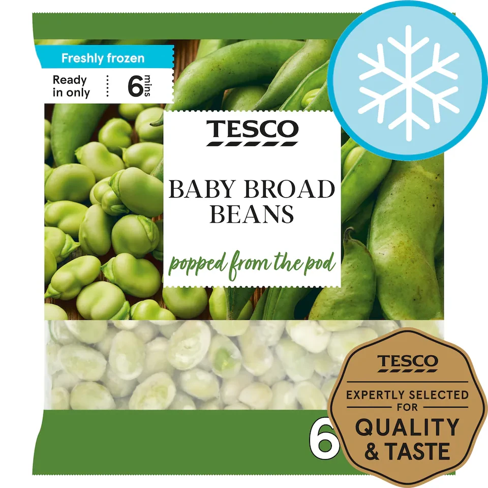 Tesco Baby Broad Beans 650G
