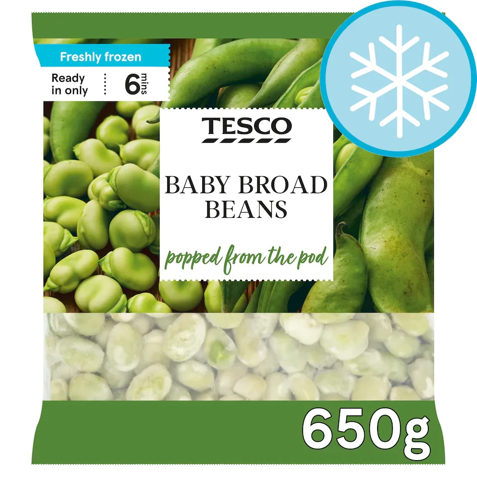 Tesco Baby Broad Beans 650G