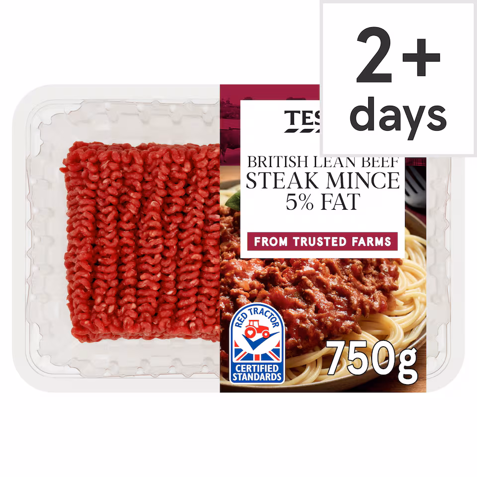 Tesco Lean Beef Steak Mince 5% Fat 750g