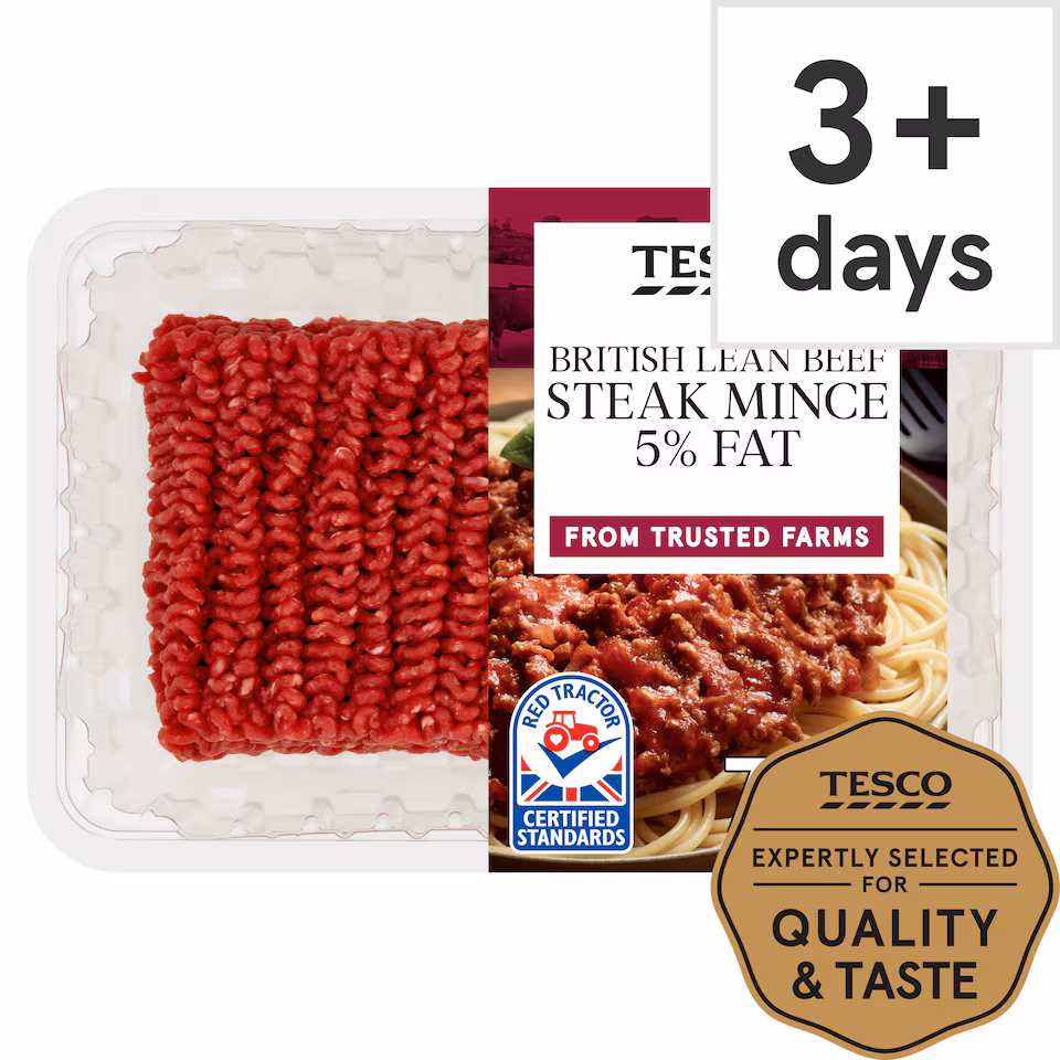 Tesco Lean Beef Steak Mince 5% Fat 750g