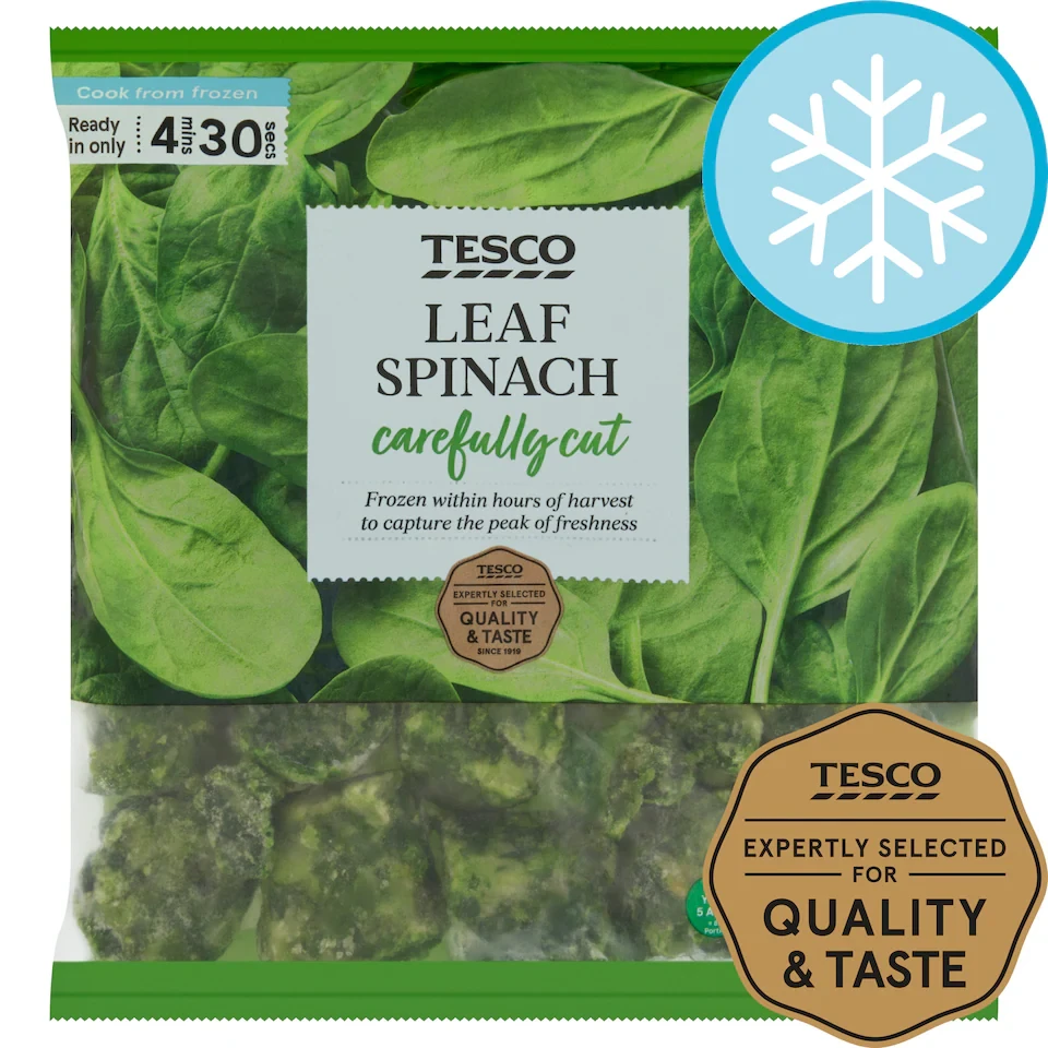 Tesco Leaf Spinach 900G