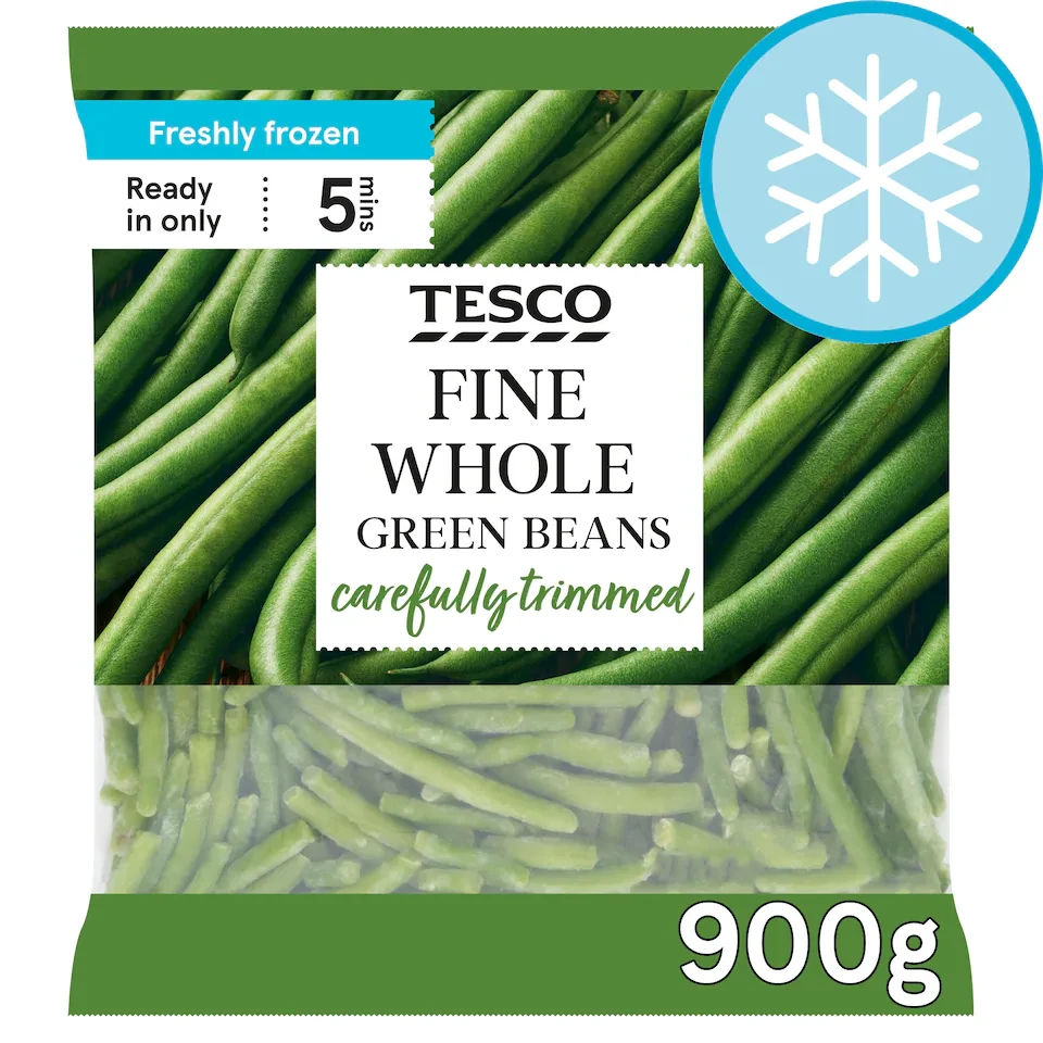 Tesco Very Fine Whole Green Beans 900G