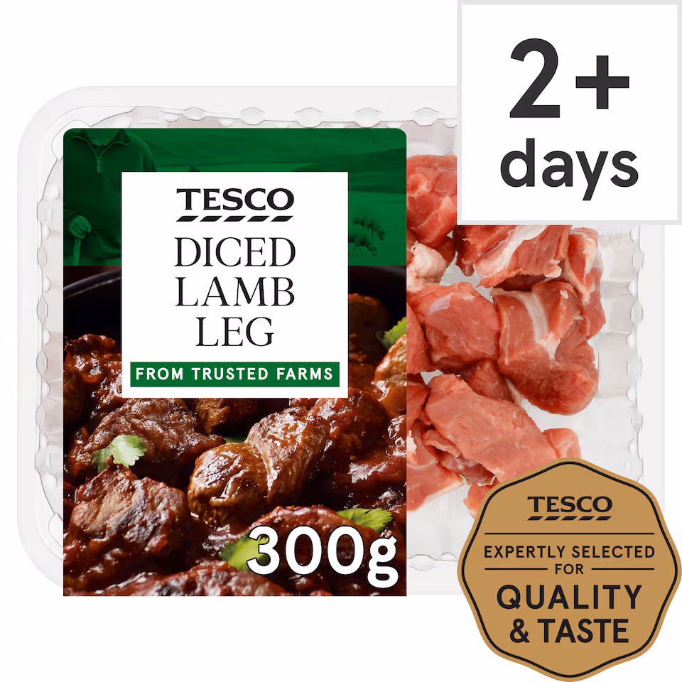 Tesco Lamb Diced Leg 300G