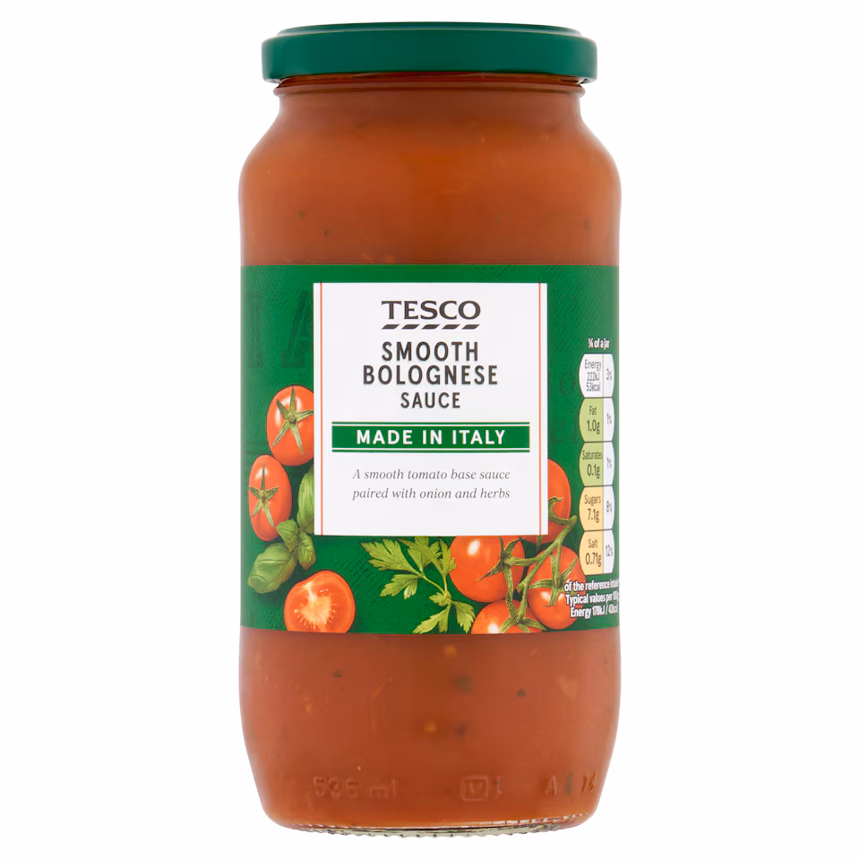 Tesco Smooth Bolognese Sauce 500g