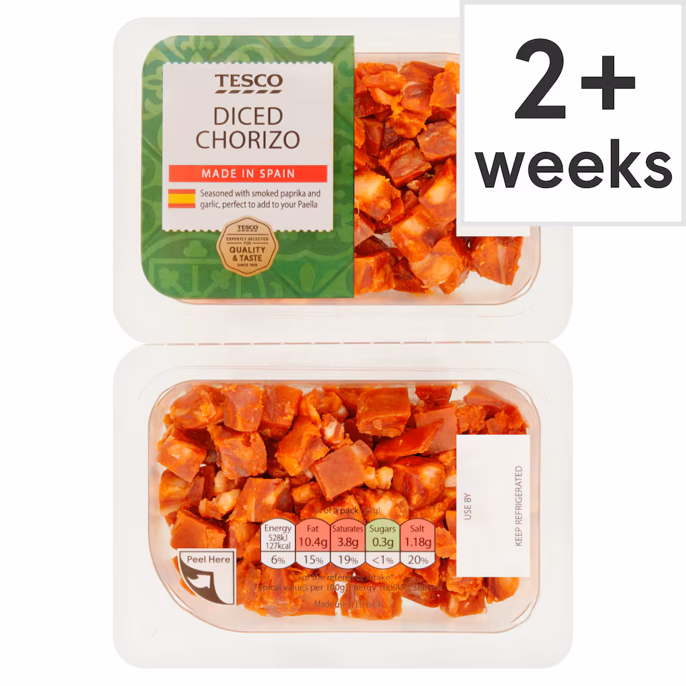 Tesco Diced Chorizo 130G