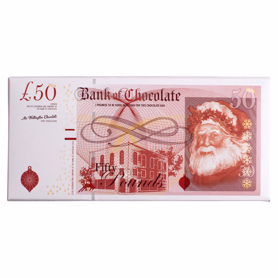 Tesco Milk Chocolate £50 Note 100G