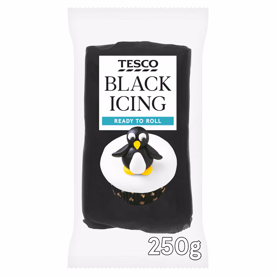 Tesco Ready To Roll Black Icing 250g