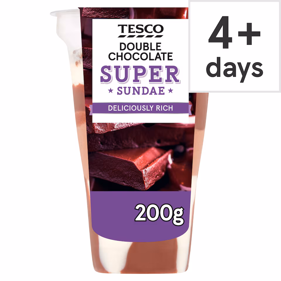Tesco Double Chocolate Sundae Dessert 200G