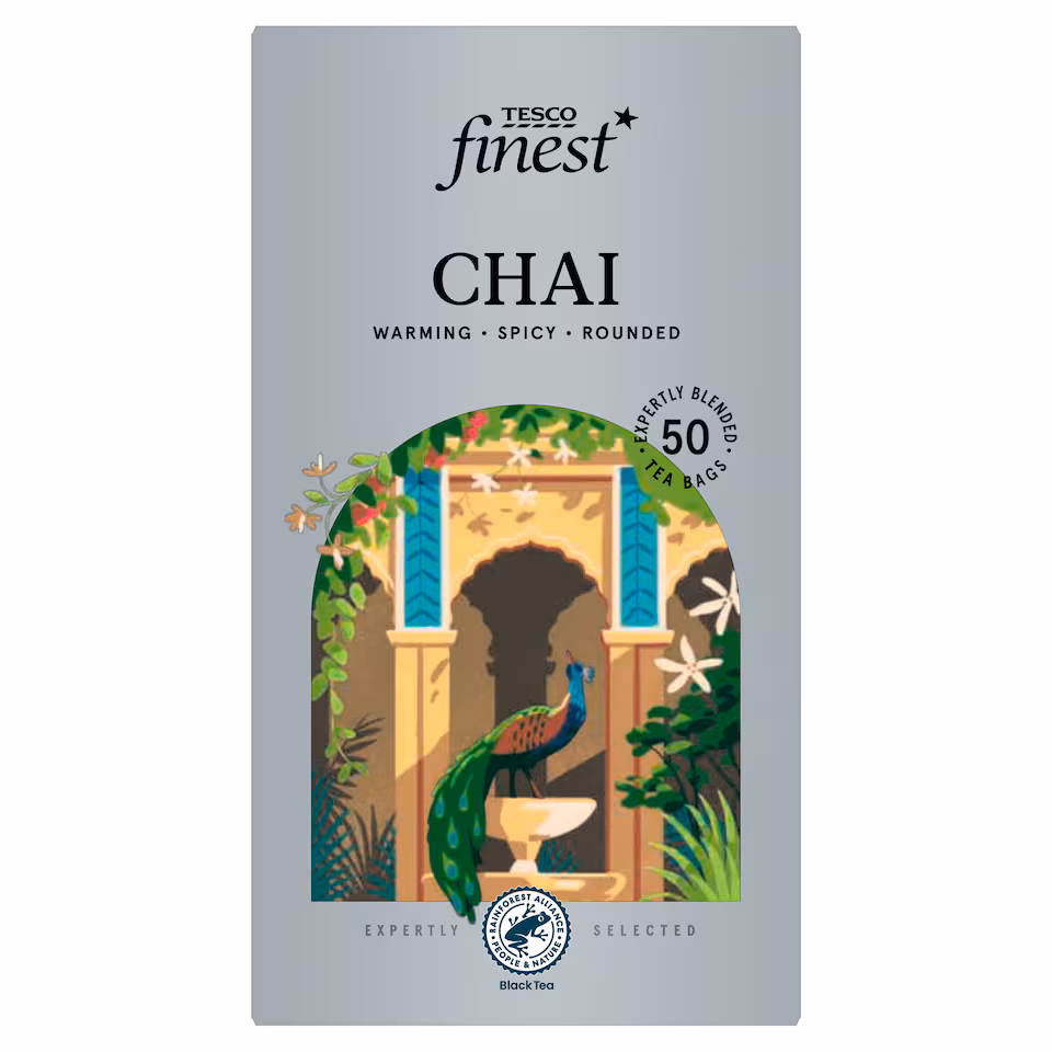 Tesco Finest Chai 50 Tea Bags 125G