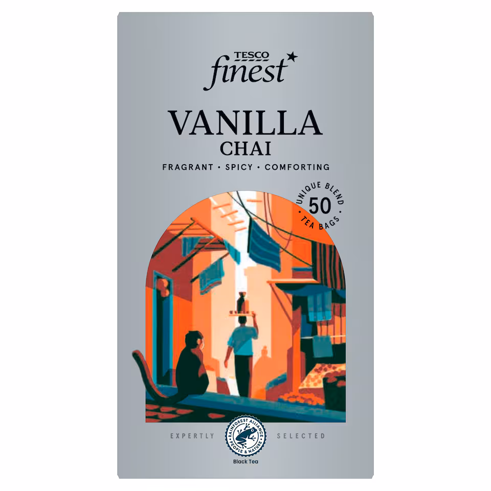 Tesco Finest Vanilla Chai 50 Tea Bags 125G