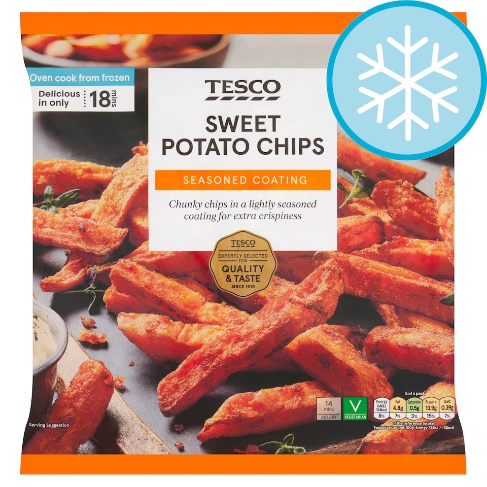 Tesco Sweet Potato Oven Chips 500G