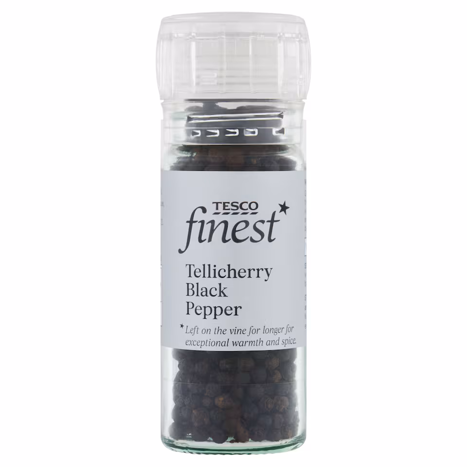 Tesco Finest Tellicherry Pepper Corn Grinder 45G