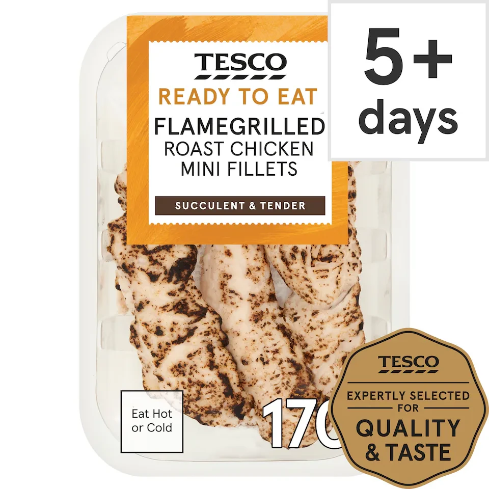 Tesco Flame Grilled Chicken Breast Mini Fillets 170g