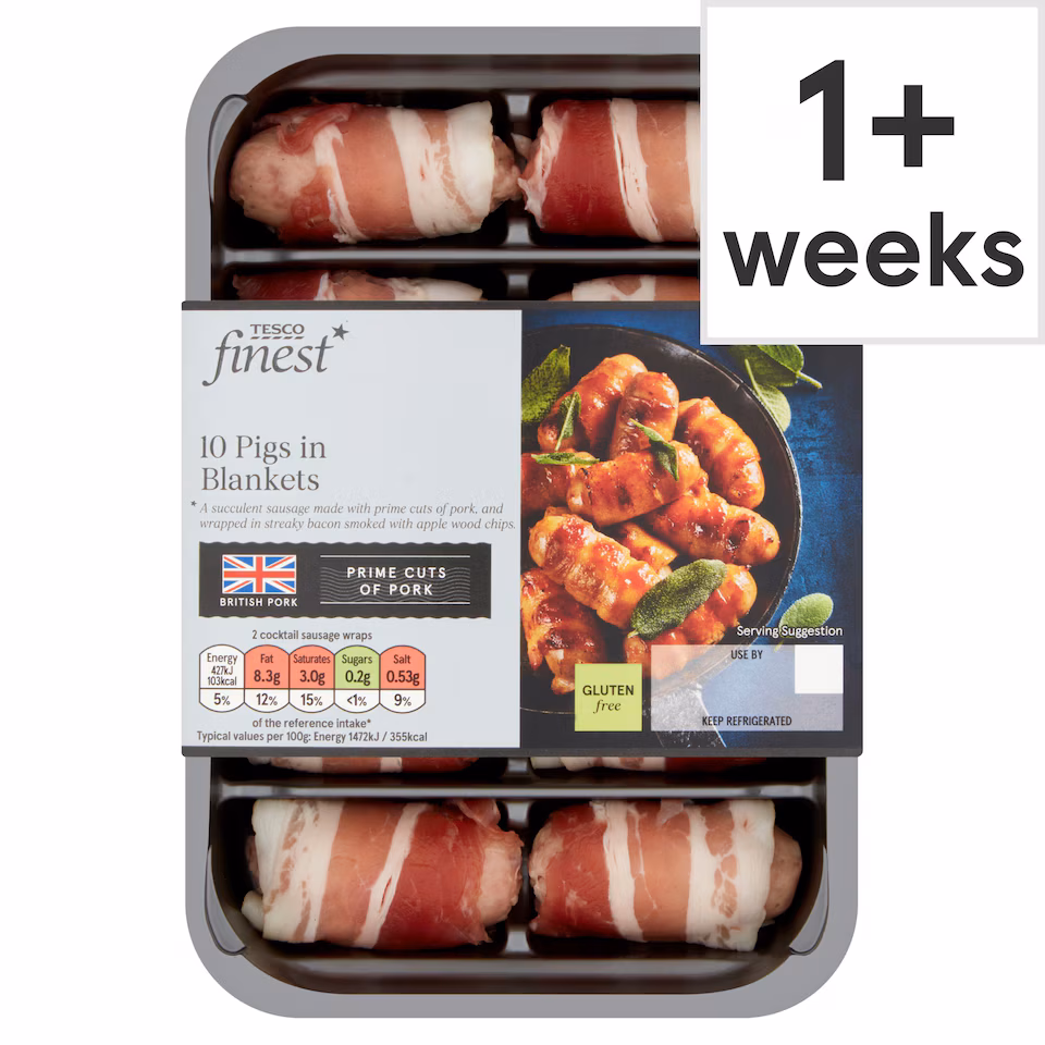 Tesco Finest 10 Pigs In Blankets 210G