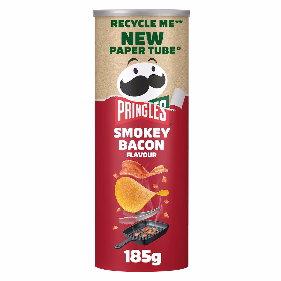 Pringles Smokey Bacon Sharing Crisps 185g