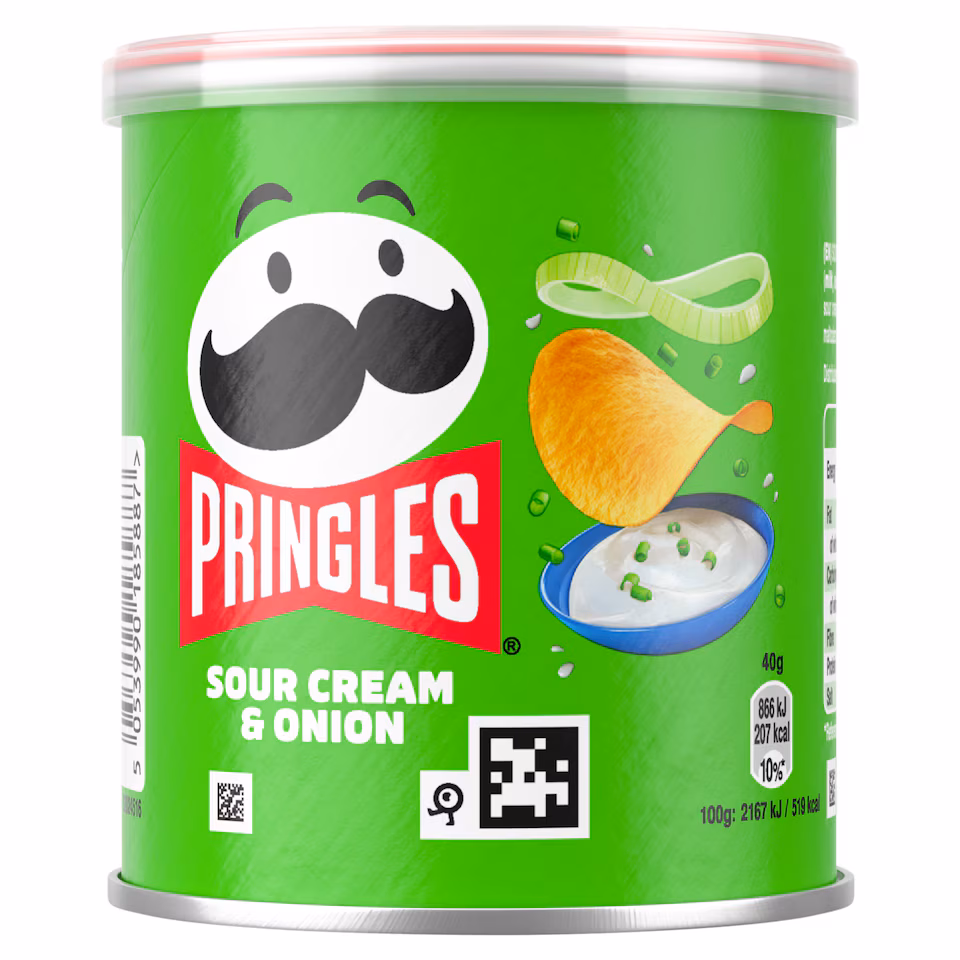 Pringles Sour Cream & Onion Snacks 40g