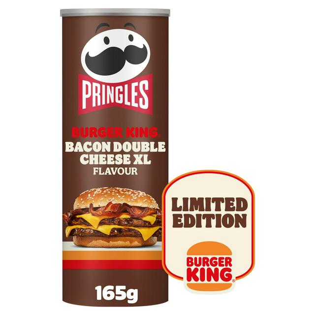 Pringles 165g Burger King Bacon Double Cheese XL Flavour Sharing Crisps