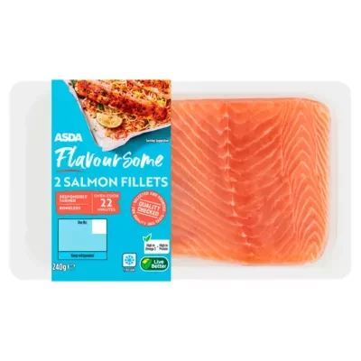 ASDA Flavoursome 2 Salmon Fillets 240g