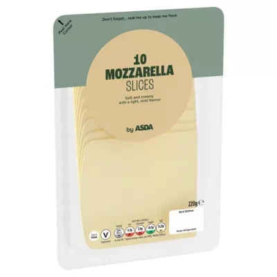 ASDA 10 Mozzarella Slices 220g