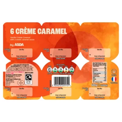 ASDA Crème Caramel 6 x 100 (600g)