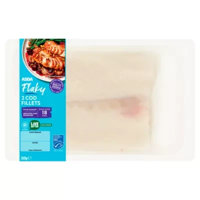 ASDA 2 Flaky Cod Fillets 260g