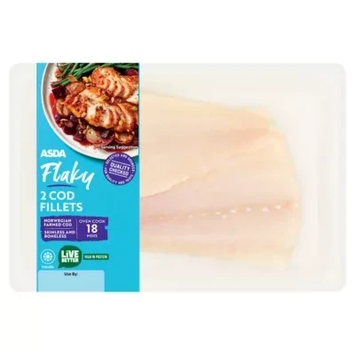 ASDA 2 Flaky Cod Fillets 260g