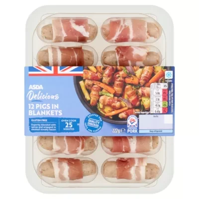 ASDA Classic 12 Pigs in Blankets 222g
