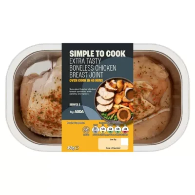 ASDA Simple to Cook Extra Tasty Boneless Chicken Breast Joint 450g