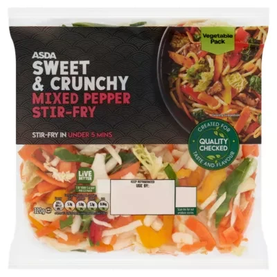 ASDA Sweet & Crunchy Mixed Pepper Stir-Fry 320g
