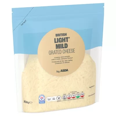 ASDA British Light Mild Grated Cheese 250g