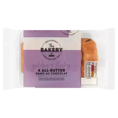 The BAKERY at ASDA The Bakery 4 All-Butter Pains Au Chocolat