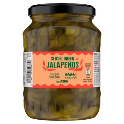 ASDA Sliced Green Jalapeños 340g
