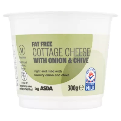 ASDA Fat Free Cottage Cheese with Onion & Chive 300g