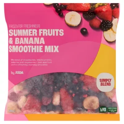 ASDA Summer Fruits & Banana Smoothie Mix 500g