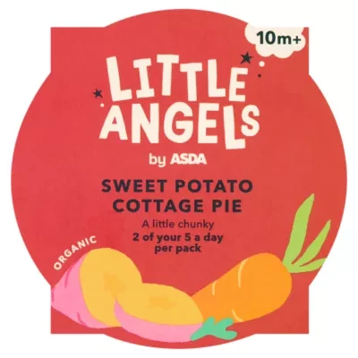 LITTLE ANGELS by ASDA Organic Sweet Potato Cottage Pie 10+m 190g