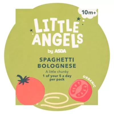 LITTLE ANGELS by ASDA Little Angels Organic Spaghetti Bolognese 10+ Months 190g
