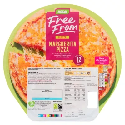 ASDA Free From Free From by  Margherita Pizza 380g