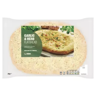 ASDA Garlic & Herb Flatbread 245g