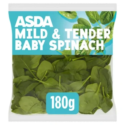 ASDA Mild & Tender Baby Spinach 180g