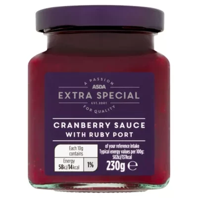 ASDA Extra Special Extra Special Cranberry Sauce with Ruby Port 230g
