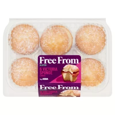 ASDA Free From Free From by  6 Victoria Sponge Cakes